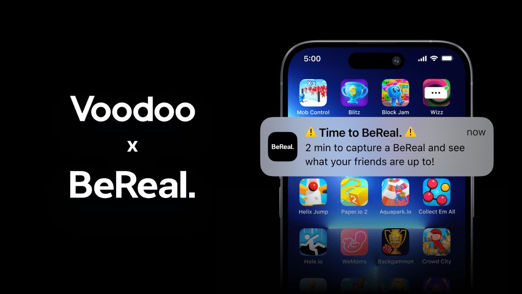 BeReal이 모바일 앱 및 게임 회사 Voodoo에 5억 유로에 인수되었습니다